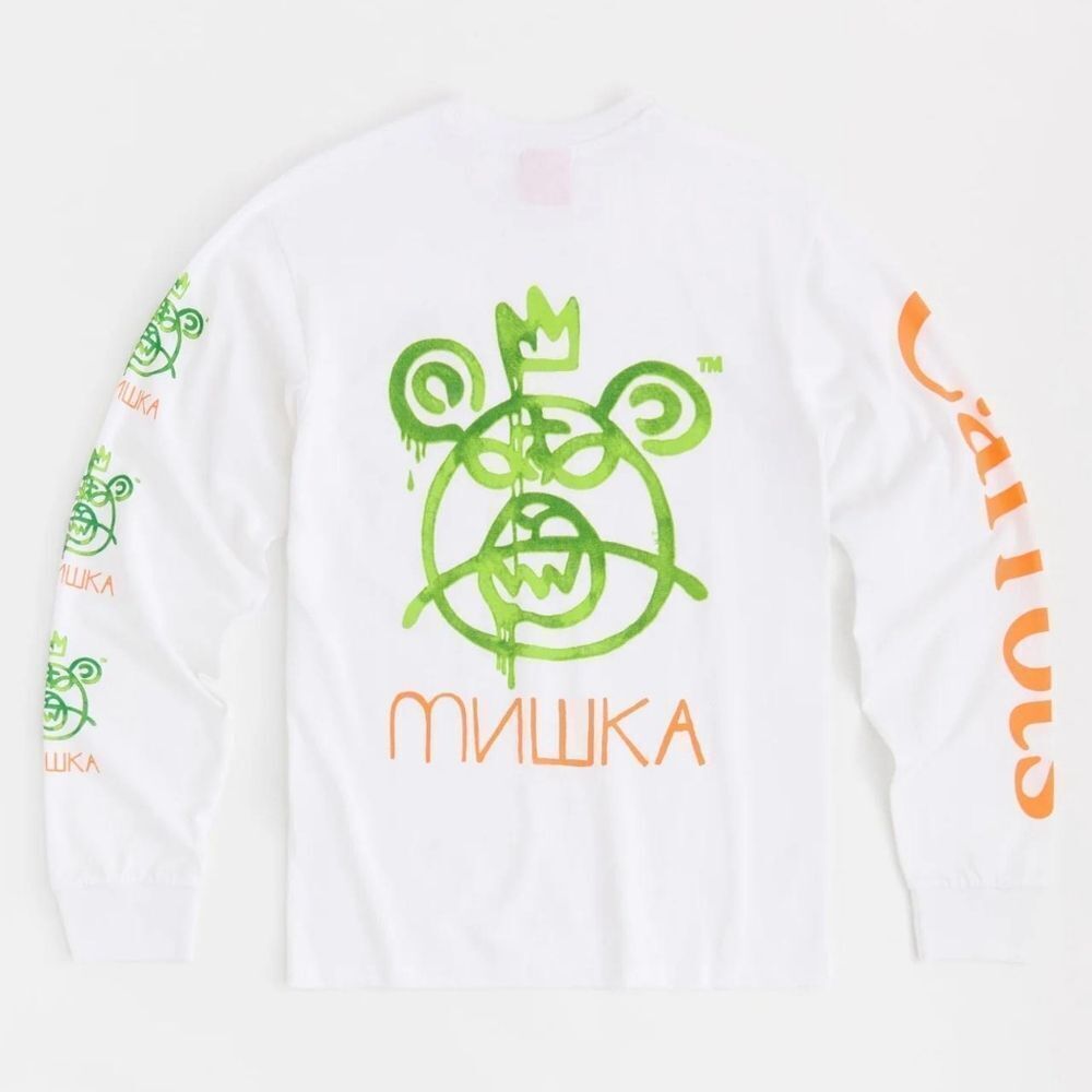 MISHKA Carrots White Long Sleeve Tee SIZE  L